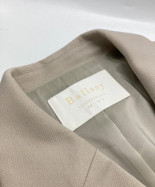 BALLSEY（ボールジィ）BALLSEY (ボールジィ) ジャージーステッチ ダブルブレストジャケット ベージュ サイズ:34の古着・服飾アイテム