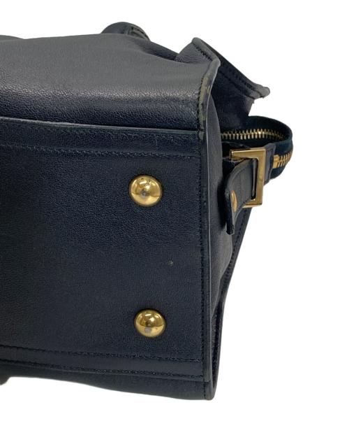 Yves Saint Laurent（イヴサンローラン）Yves Saint Laurent (イヴサンローラン) カバスシック 2WAY ショルダーバッグ ネイビーの古着・服飾アイテム