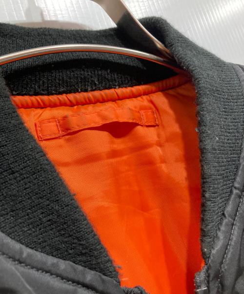 AVIREX（アヴィレックス）AVIREX (アヴィレックス) COMMERCIAL LOGO MA-1フライトジャケット ブラック サイズ:Mの古着・服飾アイテム