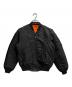 AVIREX（アヴィレックス）の古着「COMMERCIAL LOGO MA-1フライトジャケット」｜ブラック