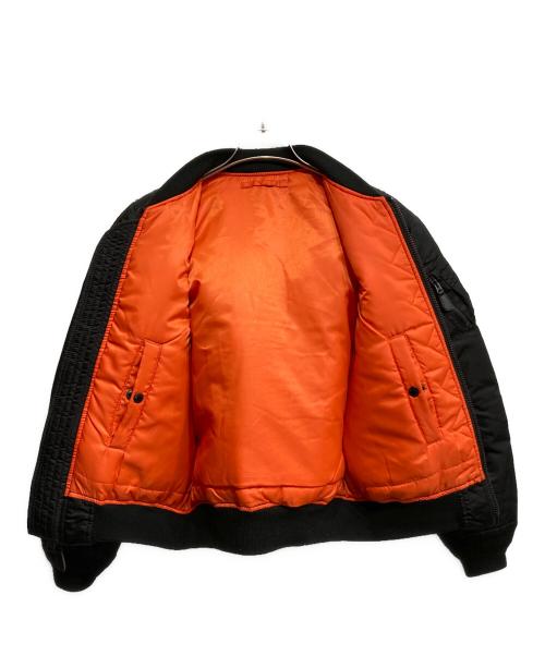 AVIREX（アヴィレックス）AVIREX (アヴィレックス) COMMERCIAL LOGO MA-1フライトジャケット ブラック サイズ:Mの古着・服飾アイテム