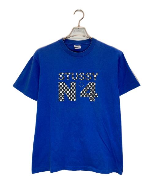 stussy（ステューシー）stussy (ステューシー) No4 モノグラムプリントTシャツ ブルー サイズ:Mの古着・服飾アイテム