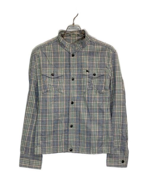 BURBERRY LONDON BLUE LABEL（バーバリーロンドンブルーレーベル）BURBERRY LONDON BLUE LABEL (バーバリーロンドンブルーレーベル) スタンドカラージャケット グレー サイズ:Mの古着・服飾アイテム