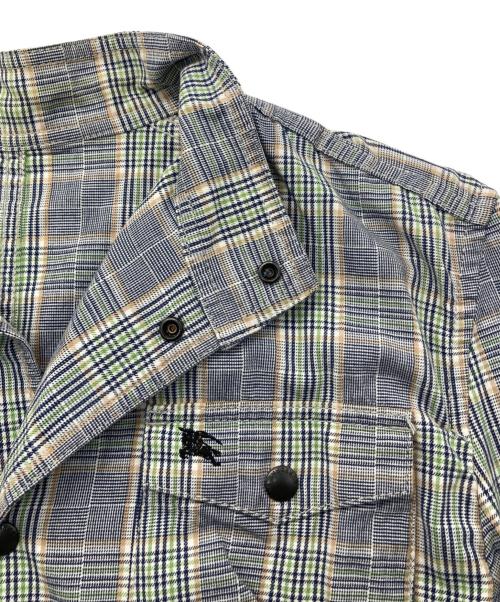 BURBERRY LONDON BLUE LABEL（バーバリーロンドンブルーレーベル）BURBERRY LONDON BLUE LABEL (バーバリーロンドンブルーレーベル) スタンドカラージャケット グレー サイズ:Mの古着・服飾アイテム