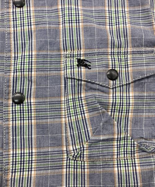 BURBERRY LONDON BLUE LABEL（バーバリーロンドンブルーレーベル）BURBERRY LONDON BLUE LABEL (バーバリーロンドンブルーレーベル) スタンドカラージャケット グレー サイズ:Mの古着・服飾アイテム