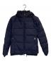 AKM（エーケーエム）の古着「スタンドネックレイヤードダウンジャケット」｜ネイビー
