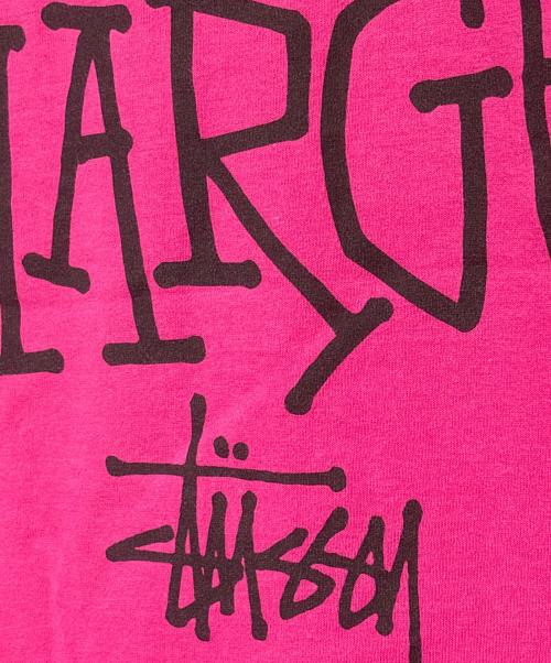 stussy（ステューシー）stussy (ステューシー) プリントTシャツ ピンク サイズ:Lの古着・服飾アイテム
