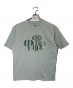 mina perhonen×HELLY HANSENミナ ペルホネン×ヘリーハンセン）の古着「ラインツリーティー Tシャツ」｜グリーン