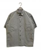 ATONエイトン）の古着「REGULAR COLLAR S/S SHIRT」｜グレー