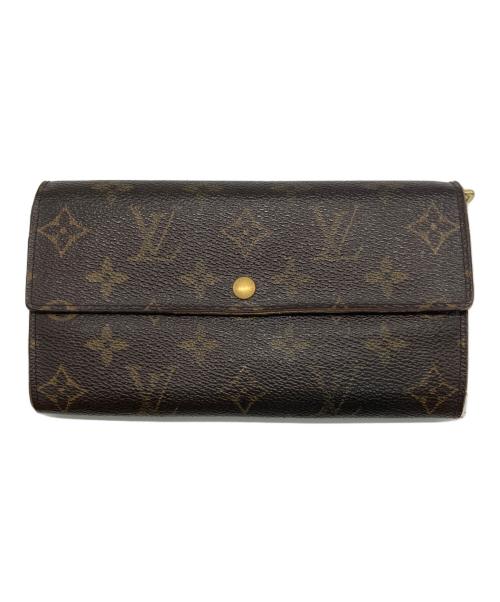 LOUIS VUITTON（ルイ ヴィトン）LOUIS VUITTON (ルイ ヴィトン) 長財布/モノグラム/ポルトフォイユ・サラ ブラウンの古着・服飾アイテム