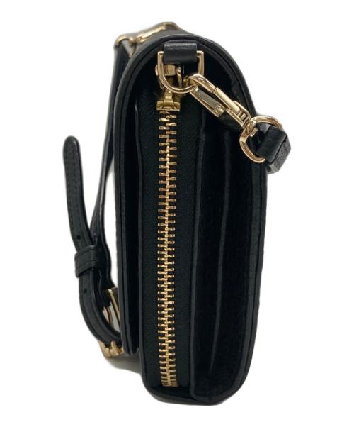 TORY BURCH（トリーバーチ）TORY BURCH (トリーバーチ) ショルダーウォレット ブラックの古着・服飾アイテム