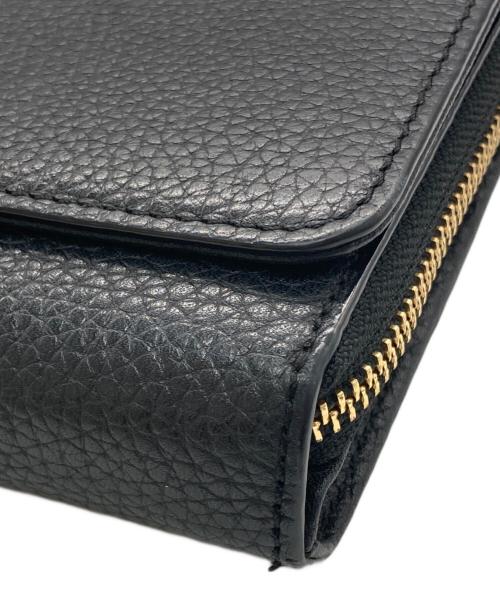 TORY BURCH（トリーバーチ）TORY BURCH (トリーバーチ) ショルダーウォレット ブラックの古着・服飾アイテム