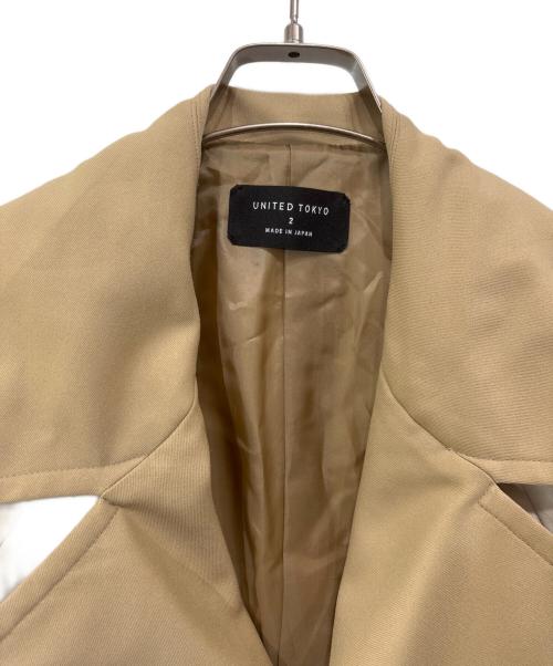 UNITED TOKYO（ユナイテッドトーキョー）UNITED TOKYO (ユナイテッドトーキョー) リバーストレンチコート ベージュ サイズ:2の古着・服飾アイテム