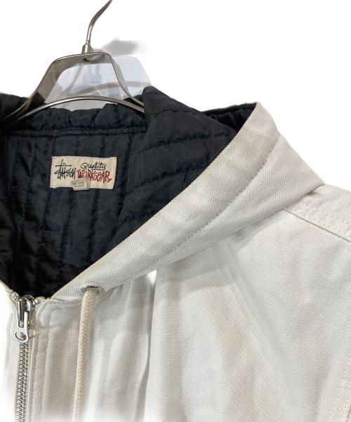 stussy（ステューシー）stussy (ステューシー) Work Jacket Insulated Canvas ホワイト サイズ:XLの古着・服飾アイテム