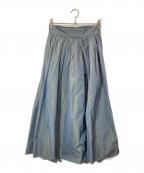 journal standard L'essageジャーナルスタンダード レサージュ）の古着「メモリータフタ スカート」｜スカイブルー