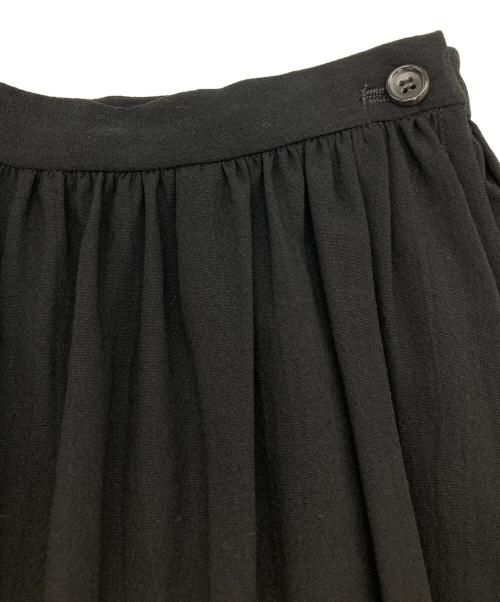 tricot COMME des GARCONS（トリココムデギャルソン）tricot COMME des GARCONS (トリココムデギャルソン) ギャザースカート ブラック サイズ:Mの古着・服飾アイテム