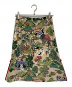 KEITA MARUYAMA×宇野亜喜良ケイタマルヤマ×ウノアキラ）の古着「総柄シルクスカート」｜マルチカラー