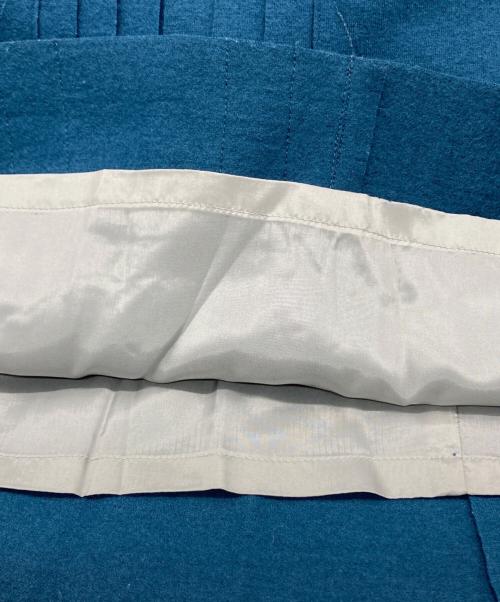 mina perhonen（ミナ ペルホネン）mina perhonen (ミナ ペルホネン) MERRYフロントオープンワンピース ブルー サイズ:表記無しの古着・服飾アイテム