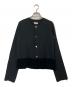 ROBE DE CHAMBRE COMME DES GARCONS（ローブドシャンブル コムデギャルソン）の古着「メルトン切替カーディガン」｜ブラック
