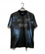 UMBRO×BOILER ROOMアンブロ×ボイラールーム）の古着「FOOTBALL JERSEY」｜グレー×ブルー