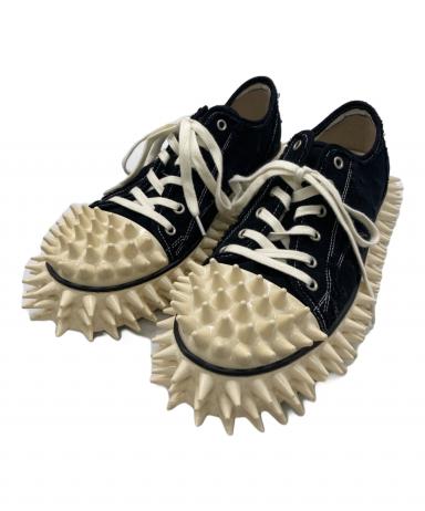 中古・古着通販】doublet (ダブレット) SPIKY CANVAS SNEAKER ブラック