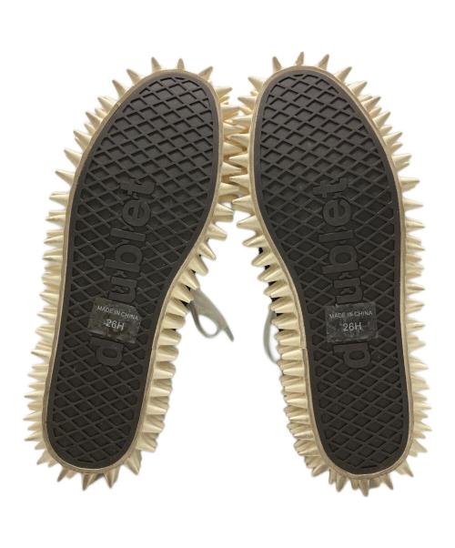 doublet（ダブレット）doublet (ダブレット) SPIKY CANVAS SNEAKER ブラック サイズ:26の古着・服飾アイテム