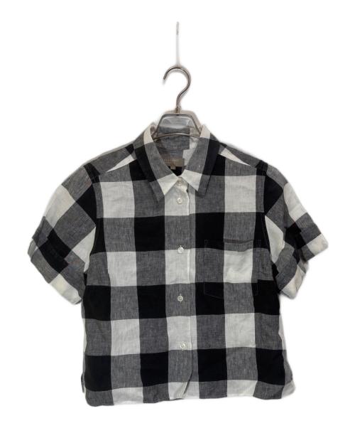 MARGARET HOWELL（マーガレットハウエル）MARGARET HOWELL (マーガレットハウエル) LARGE CHECK LINEN ホワイト サイズ:1の古着・服飾アイテム