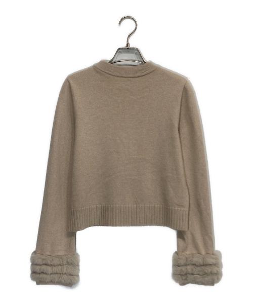 ANAYI（アナイ）ANAYI (アナイ) ファートリム プルオーバー ベージュ サイズ:38の古着・服飾アイテム