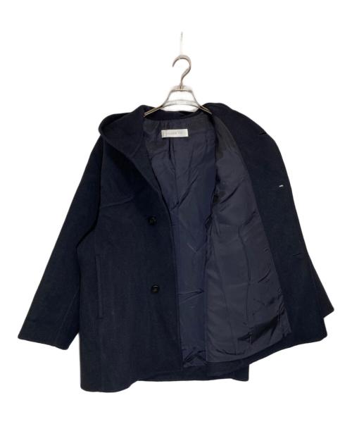 GALERIE VIE（ギャルリーヴィー）GALERIE VIE (ギャルリーヴィー) ウールカシミヤダブルフェイス フーデットコート ネイビー サイズ:SIZE Freeの古着・服飾アイテム