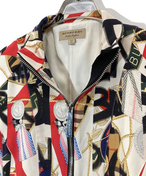 BURBERRY（バーバリー）BURBERRY (バーバリー) Graffiti Archive Scarf Print Half-zip Top マルチカラー サイズ:42の古着・服飾アイテム