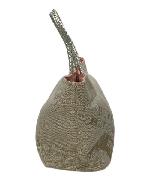 BURBERRY BLUE LABEL（バーバリーロンドンブルーレーベル）BURBERRY BLUE LABEL (バーバリーブルーレーベル) キャンバストートバッグ ベージュ サイズ:-の古着・服飾アイテム