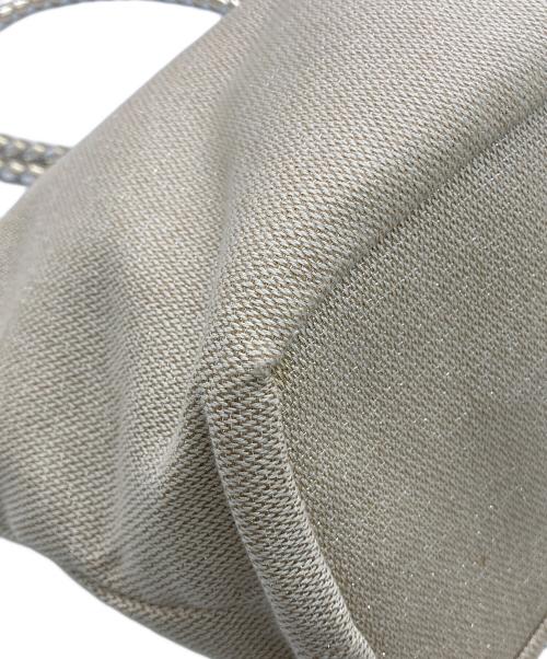 BURBERRY BLUE LABEL（バーバリーロンドンブルーレーベル）BURBERRY BLUE LABEL (バーバリーブルーレーベル) キャンバストートバッグ ベージュ サイズ:-の古着・服飾アイテム