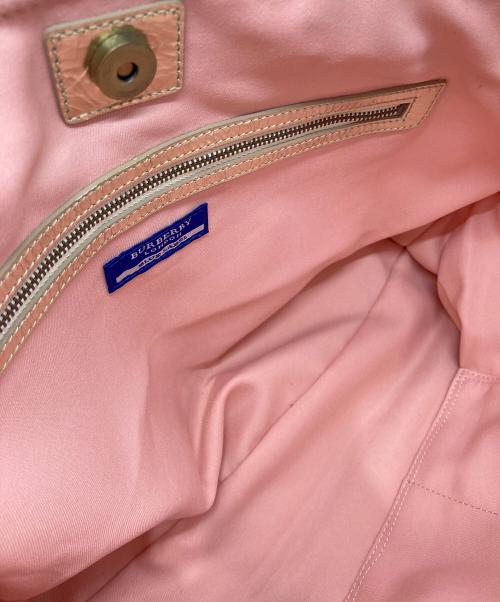 BURBERRY BLUE LABEL（バーバリーロンドンブルーレーベル）BURBERRY BLUE LABEL (バーバリーブルーレーベル) キャンバストートバッグ ベージュ サイズ:-の古着・服飾アイテム