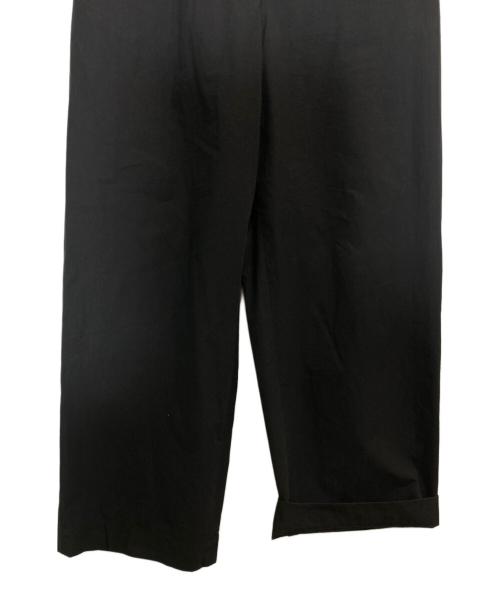 MACPHEE（マカフィー）MACPHEE (マカフィー) コットンタイプライター ギャザーストレートパンツ ブラック サイズ:34の古着・服飾アイテム