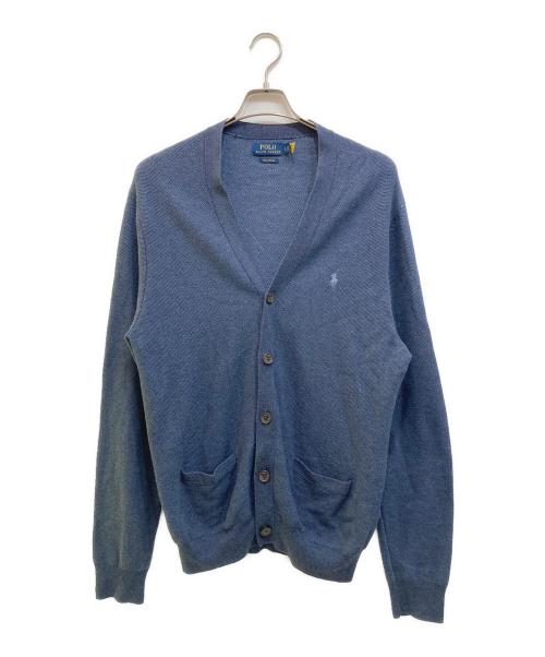 POLO RALPH LAUREN（ポロ・ラルフローレン）POLO RALPH LAUREN (ポロ・ラルフローレン) 鹿の子カーディガン ネイビー サイズ:Lの古着・服飾アイテム
