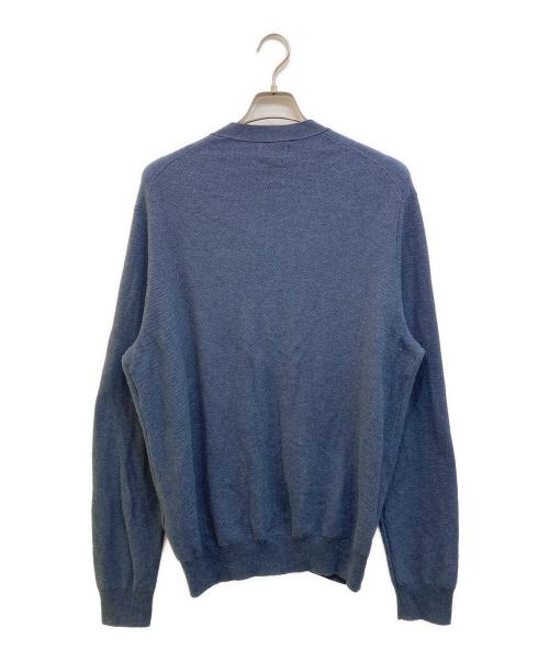 POLO RALPH LAUREN（ポロ・ラルフローレン）POLO RALPH LAUREN (ポロ・ラルフローレン) 鹿の子カーディガン ネイビー サイズ:Lの古着・服飾アイテム