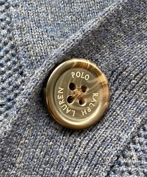 POLO RALPH LAUREN（ポロ・ラルフローレン）POLO RALPH LAUREN (ポロ・ラルフローレン) 鹿の子カーディガン ネイビー サイズ:Lの古着・服飾アイテム