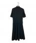 LAUREN RALPH LAUREN (ローレンラルフローレン) S/Sリブニットワンピース ブラック サイズ:S：5000円
