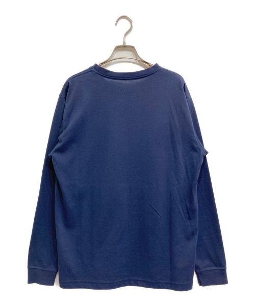 THE NORTH FACE（ザ ノース フェイス）THE NORTH FACE (ザ ノース フェイス) ロングスリーブ スモールボックス ロゴ ティー ネイビー サイズ:Lの古着・服飾アイテム