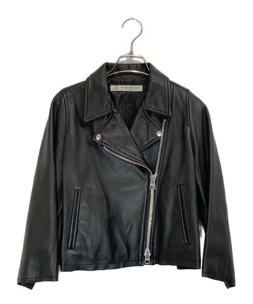 journal standard luxe（ジャーナルスタンダード ラックス）journal standard luxe (ジャーナルスタンダード ラックス) シープスキンレザーショートライダースJK ブラック サイズ:下記参照の古着・服飾アイテム