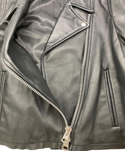 journal standard luxe（ジャーナルスタンダード ラックス）journal standard luxe (ジャーナルスタンダード ラックス) シープスキンレザーショートライダースJK ブラック サイズ:下記参照の古着・服飾アイテム