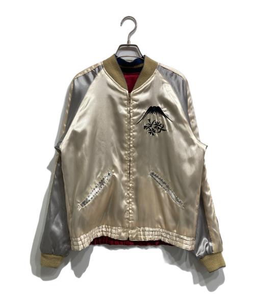 東洋エンタープライズ（トウヨウエンタープライズ）東洋エンタープライズ (トウヨウエンタープライズ) スカジャン ボルドー×ベージュ サイズ:Mの古着・服飾アイテム