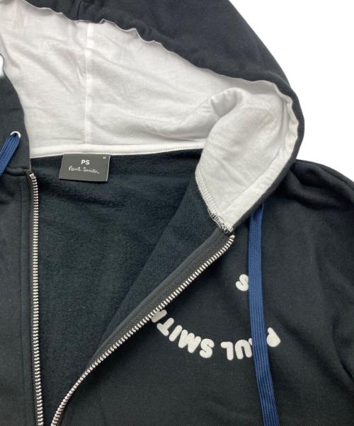 PS Paul Smith（ＰＳポールスミス）PS Paul Smith (ＰＳポールスミス) ジップパーカー ブラック サイズ:Ⅿの古着・服飾アイテム