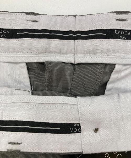 EPOCA UOMO（エポカ ウォモ）EPOCA UOMO (エポカ ウォモ) ストライプセットアップ グレー サイズ:48の古着・服飾アイテム