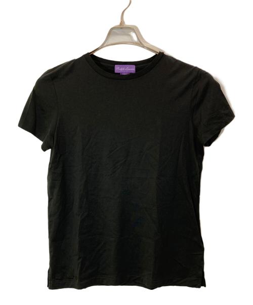 RALPH LAUREN Purple Label（ラルフ ローレン パープル レーベル）RALPH LAUREN PURPLE LABEL (ラルフ ローレン パープル レーベル) S/S 刺繍カットソー ブラック サイズ:Sの古着・服飾アイテム