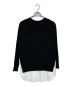 icB (アイシービー) クロスコンビ シャツドッキングプルオーバー ブラック サイズ:S：5000円