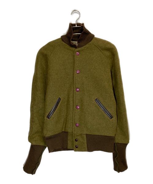 skookum（スクーカム）SKOOKUM (スクーカム) ウールスタジャン オリーブ サイズ:36の古着・服飾アイテム