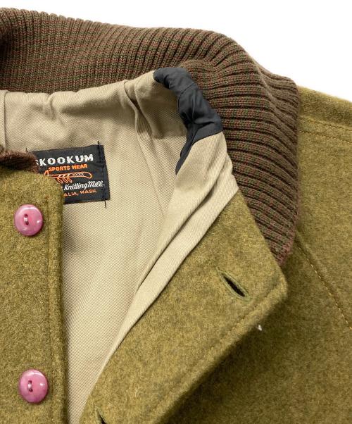 skookum（スクーカム）SKOOKUM (スクーカム) ウールスタジャン オリーブ サイズ:36の古着・服飾アイテム