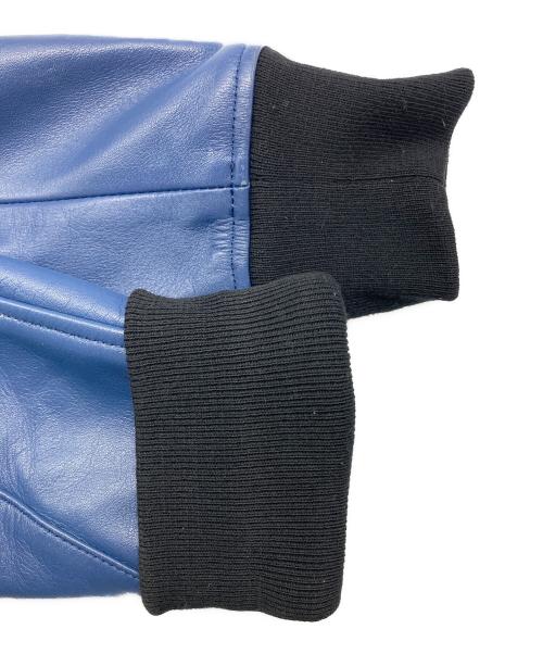 roar（ロアー）roar (ロアー) マリリンモンローペイントレザーライダース ブルー サイズ:2の古着・服飾アイテム