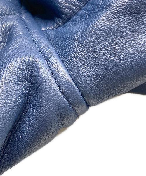 roar（ロアー）roar (ロアー) マリリンモンローペイントレザーライダース ブルー サイズ:2の古着・服飾アイテム